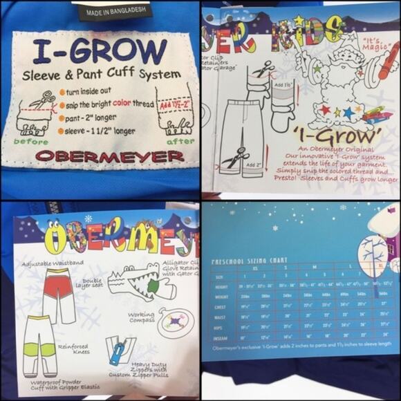 Obermeyer Chill Factor Ski Bib Toddler Kids 1 XS - Picture 7 of 7